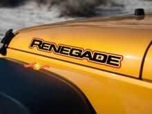 2pcs RENEGADE 2-Colors Hood Sticker Decal Fender Graphic JEEP WRANGLER RENEGADE
 2