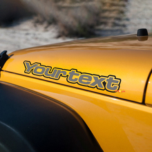 Custom Text Bonnet Aile Autocollant Vinyle pour Jeep Wrangler Renegade 3