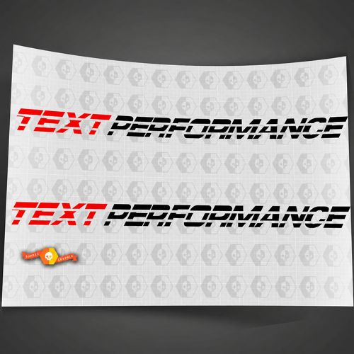 Custom Text Performance Hood Decal Sticker Fits Dodge Ram 5.7L V8