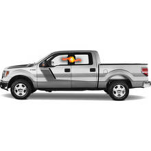 Platinum Side Stripes Graphics Stickers Decals Duo Colour Vinyl for Ford F-150_2