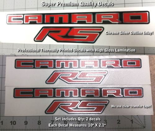 Camaro RS Logo Side Vinyl Decal Sticker for Chevrolet Camaro