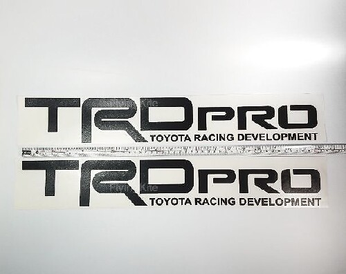 TRD PRO Toyota Tacoma Tundra vinyl bed side Matte Black Gloss decal sticker Set