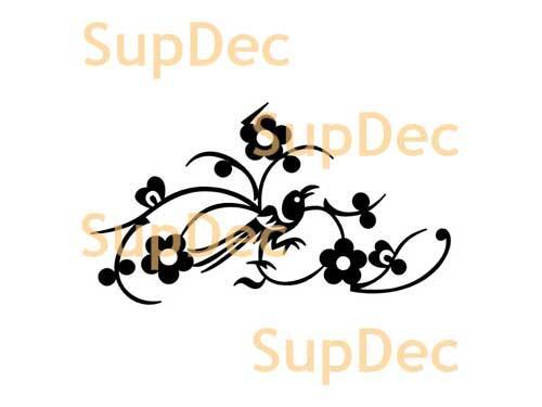 Bird Vinyl Art Wall  Window Bathroom Sticker Decal removable #4
