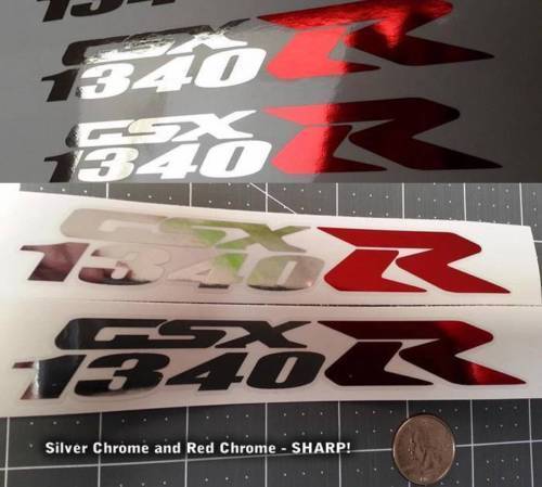 Kit d’autocollants en vinyle chrome SX 1340R pour Suzuki Hayabusa