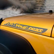 Індивідуальна вінілова наклейка на капот з боковим малюнком гір для Jeep Wrangler JK Renegade 2