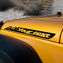 Індивідуальна вінілова наклейка на капот з боковим малюнком гір для Jeep Wrangler JK Renegade 3