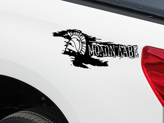 MOLON LABE Spartan Helmet Come and Take Hood Decals Truck Jeep Wrangler JK TJ Tacoma Tundra Ram