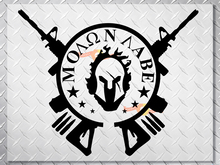 Molon Labe Spartan Helmet Hood Vinyl Decal Sticker for Jeep Wrangler_3