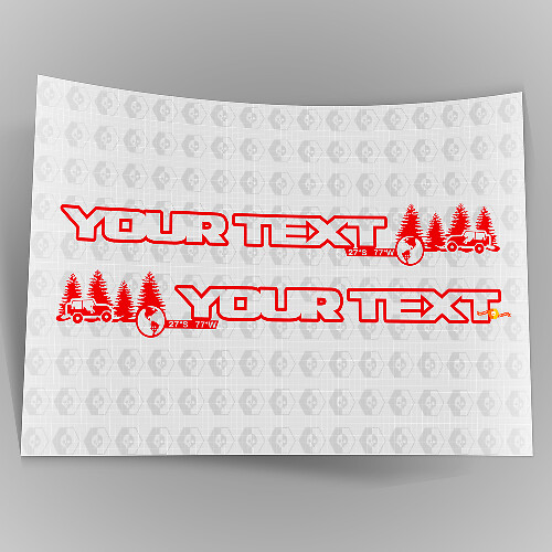 Paquet de 3 Autocollants Vinyle pour Capot Tout-Terrain pour Jeep Wrangler Unlimited