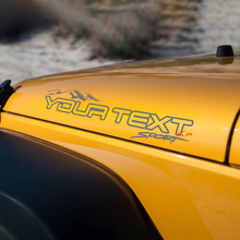 Pair Jeep Wrangler Unlimited Off Road Vinyl Hood Stickers Decals
 2