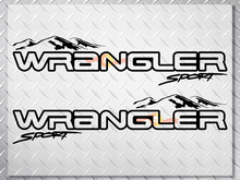 Pair Jeep Wrangler Unlimited Off Road Vinyl Hood Stickers Decals
 2