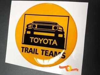TRD Toyota FJ Cruiser Trail Teams Domed Badge Emblem Resin Decal Sticker 1