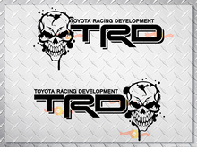 Toyota Racing Development TRD Skull 4X4 bed side Graphic decals stickers 2