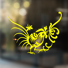 Rooster Tribal Style Universal Vinyl Decal Sticker_4