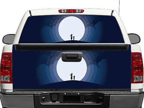 Rick and Morty Cartoon Rear Window or Tailgate Vinyl Decal for Pick-up Trucks SUVs
