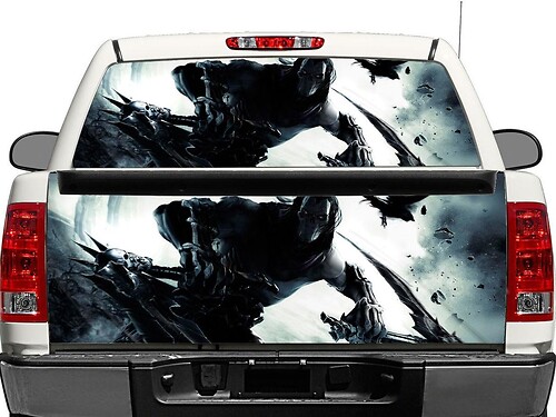 Death Darksiders Rear Window or Tailgate Vinyl Decal for Pick-up Trucks SUVs