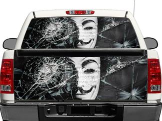 Anonymous Rear Window OR tailgate Decal Sticker Pick-up Truck SUV Car