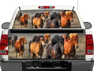 Animal Herd Horse Rear Window OR tailgate Decal Sticker Pick-up Truck SUV Car
