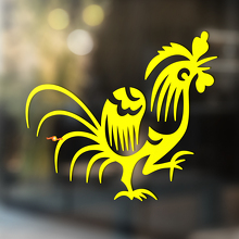 Rooster Art Tribal Style Universal Vinyl Decal Sticker_4