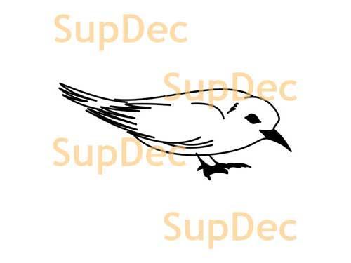 Bird Vinyl Art Wall  Window Bathroom Sticker Decal removable #16
