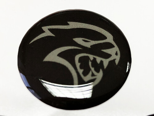 Bouton de démarrage style Hellcat Autocollant bombé en résine pour Dodge Charger