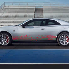 Side rocker panel decal stripes for Dodge Charger Electric 3
 3