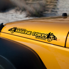Marine Corps Mountains Edition Hood Stickers Decals for Jeep wrangler hoods
 3