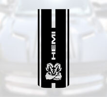 Dodge Ram Hemi 1500 2500 3500 Rebel Mopar Hood Sticker Decal Cut Vinyl Stripes Graphic
 2