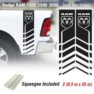 Dodge Ram 1500 2500 3500 Hemi 4x4 Decal Truck Bed Stripe Vinyl Sticker Racing 7R