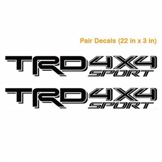 Toyota TRD 4X4 sport 2016 2017 Tacoma Tundra Truck Pair Decals 2 Decal Vinyl S1