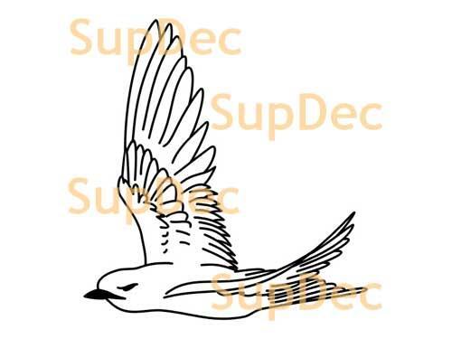 Oiseau Vinyle Art Mur Fenêtre Salle de bain Autocollant Décalcomanie amovible #21
