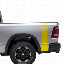 5.7L Hemi Style Rear Side Stripes Vinyl Decal Kit for Dodge Ram 1500-3500_5