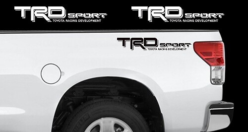 TRD Sport Logo Bedside Vinyl Decal Sticker for Toyota Tundra