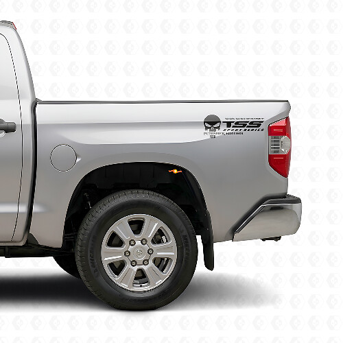 Toyota TSS Truck Sport Series Racing Tacoma Tundra The Punisher Sticker Decal Vinyl 2Pcs