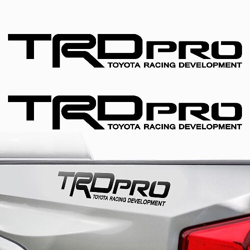 TRD Pro Lettering Bedside Vinyl Decal Sticker for Toyota Tundra