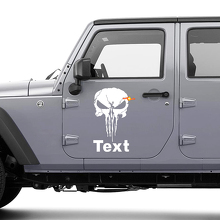 PUNISHER JEEP Wrangler Sticker JK CJ TJ YJ Truck Hood Tailgate JDM Vinyl Sticker
 2