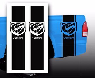 Dodge Viper SRT-10 Pickup Truck Bed Stripes decal stickers / Choose Color