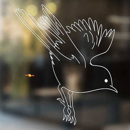 Sparrow Bird Universal Vinyl Decal Sticker_1