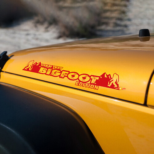 Bigfoot Mountains Edition Hood Stickers Decals for Jeep wrangler hoods
