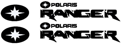 Polaris Ranger Logo Vinyl Decal Set for Polaris Ranger RZR 800-1000 XP