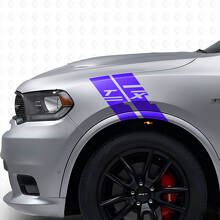 Custom Side Fender Hash Stripe Vinyl Decal Kit for Dodge Durango 2009-2020 _2