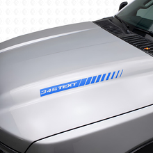 345 Hemi Style Custom Hood Stripes Vinyl Decals for Dodge Ram & Charger_2