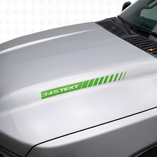 345 Hemi Style Custom Hood Stripes Vinyl Decals for Dodge Ram & Charger_3