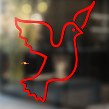 Dove Outline Style Art Universal Vinyl Decal Sticker_2