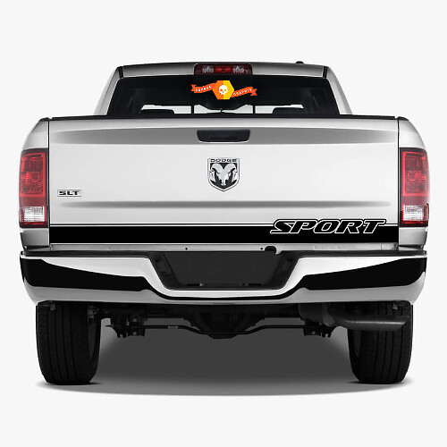 Sport Lettering Stripe Decal Sticker 2 For RAM 1500 2014-2017