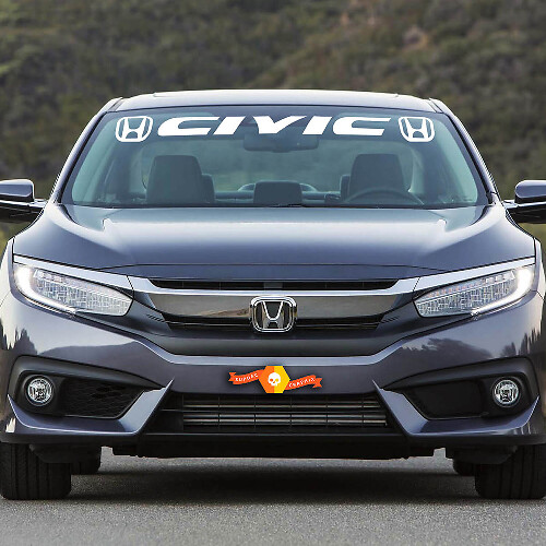  Civic Windshield Banner Vinyl Decal For Honda Civic
