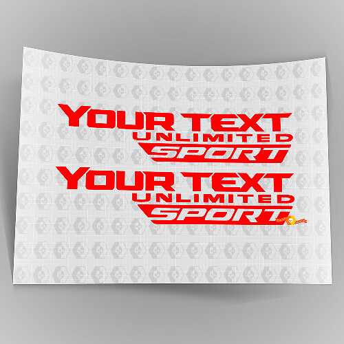 Unlimited Sport Side Vinyl Decal Sticker for Jeep Wrangler