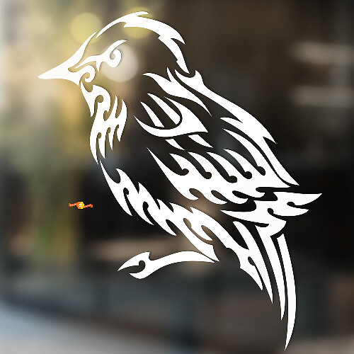 Angry Sparrow Universal Vinyl Decal Sticker