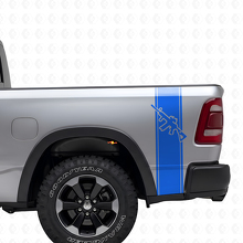AR-15 Rifle Rear Side Stripes Vinyl Decal Set for Trucks_2