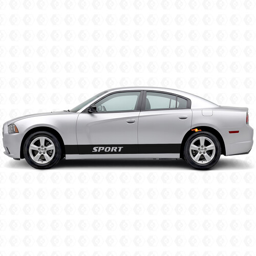 Sport Straight Stripes Side Vinyl Decal Sticker for Dodge Charger 2006-2010